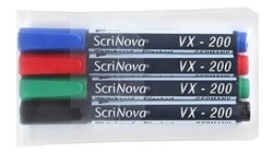 Маркер Board+Flipchart  ScriNova VX-200 набор 4 цвета