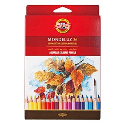 Набор акварельных цветных карандашей 36 цв. Mondeluz KOHINOOR 3719