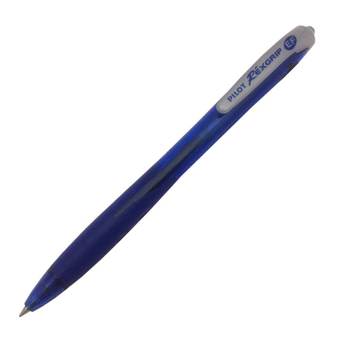 Ручка PILOT RexGrip EF   (0.5 мм), шариковая автоматическая, синие чернила, грип - фото 5922