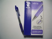 Автоматическая шариковая ручка с резиновым упором для пальцев BPGP-10R-F SUPER GRIP