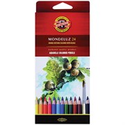 Набор акварельных цветных карандашей 24 цв. Mondeluz KOHINOOR 3718