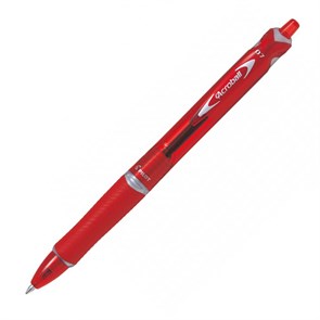 Ручка PILOT Acroball 15F  (0.7 мм), шариковая автоматическая, красные чернила, грип