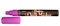 Маркер неоновый для временного декорирования гладких поверхностей и меловых, стеклянных досок с круглым (пулевидным) наконечником, жидкий мел, Bistro Chalk Marvy 1,5-6 мм, Неон-Фиолетовый.
